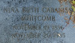 Nina Ruth <I>Cabaniss</I> Whitcomb 