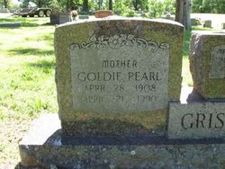 Goldie Pearl <I>Robison</I> Grissom 