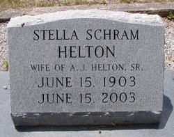 Stella <I>Schram</I> Helton 