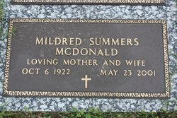 Mildred <I>Summers</I> McDonald 