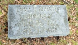 Emma Gertrude <I>Carpenter</I> Aderholdt 