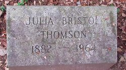 Julia Elizabeth “Gram” <I>Bristol</I> Thomson 