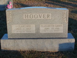 Elizabeth <I>Davis</I> Hoover 