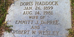 Doris J. <I>Haddock</I> Wesley 