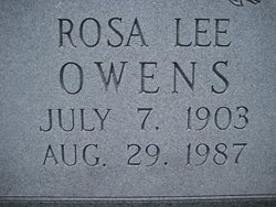 Rosa Lee “R.L.” <I>Davis</I> Owens 