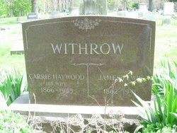 Carolyn Alice “Carrie” <I>Haywood</I> Withrow 