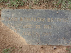 Jane <I>Renfrow</I> Browne 