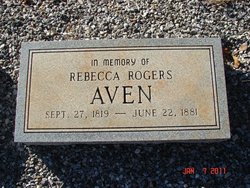 Rebecca <I>Rogers</I> Aven 