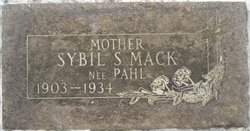 Sybil <I>Pahl</I> Mack 