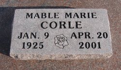 Mable Marie <I>Sweet</I> Corle 
