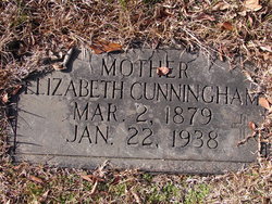 Elizabeth “Lizzie” <I>Christian</I> Cunningham 