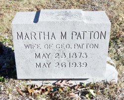 Martha Matilda “Mattie” <I>Burch</I> Patton 