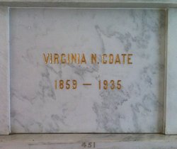 Virginia Nellie <I>Winans</I> Coate 