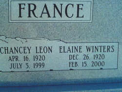 Elaine <I>Winters</I> France 