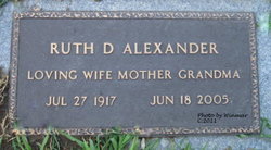 Ruth D. Alexander 