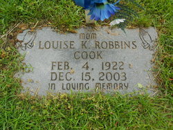 Louise Katherine <I>Robbins</I> Cook 