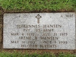 Mrs Irene Bernice <I>Jackson</I> Hansen 