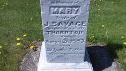Mary <I>Thornton</I> Savage 