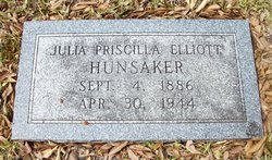 Julia Priscilla <I>Elliott</I> Hunsaker 