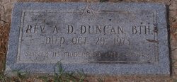 Rev A D Duncan 