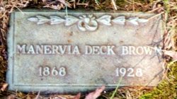 Minerva Ann <I>Deck</I> Brown 