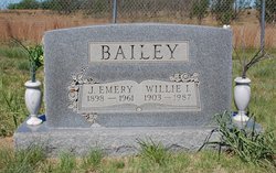 Willie Inez <I>Barker</I> Bailey 