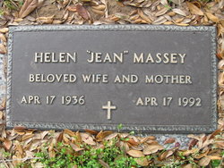 Helen Emogene “Jean” <I>Nelson</I> Massey 