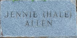 Jennie <I>Hale</I> Allen 