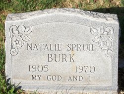 Natalie <I>Webb</I> Spruil Burk 