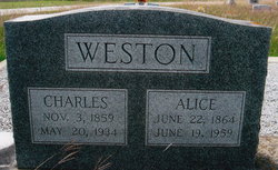 Alice <I>Bishop</I> Weston 