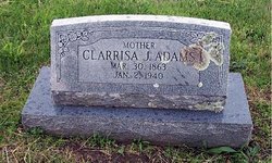 Clarsie J “Clarissa” <I>Cope</I> Adams 