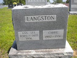 Carrie <I>Todd</I> Langston 