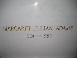 Margaret <I>Julian</I> Adams 
