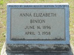 Anna Elizabeth Binion 