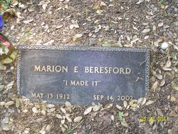 Marion E <I>Burke</I> Beresford 
