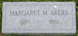 Margaret M. <I>Butler</I> Akers 