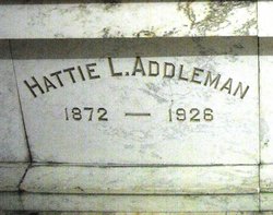 Hattie Luella <I>Broughton</I> Addleman 