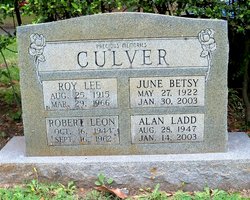 June Betsy <I>Fain</I> Culver 