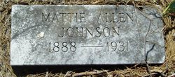 Mattie <I>Allen</I> Johnson 