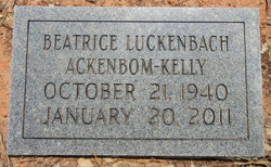 Beatrice “Bea” <I>Luckenbach</I> Ackenbom-Kelly 