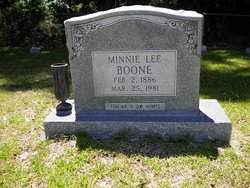 Minnie Lee <I>Whatley</I> Boone 