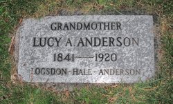 Lucy A <I>Logsdon Hale</I> Anderson 