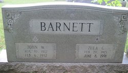 Zula Bertha <I>Graves</I> Barnett 