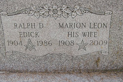 Marion <I>Leon</I> Edick 