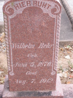 Wilhelm Frederick “William” Behr 