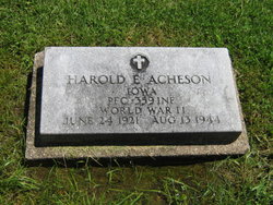 PFC Harold Eugene Acheson 