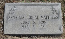 Anna Mae <I>Cruse</I> Matthews 