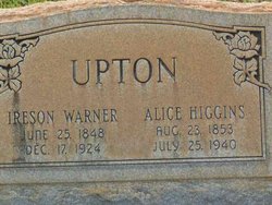 Alice Marion <I>Higgins</I> Upton 