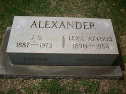 Lexie Etta <I>Atwood</I> Alexander 