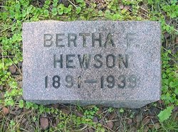 Bertha F. <I>Fonda</I> Hewson 